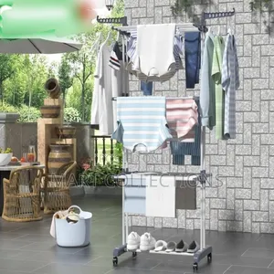 High Quality 3 Layers Clothes Hanger/Rack With Wheels – Durable