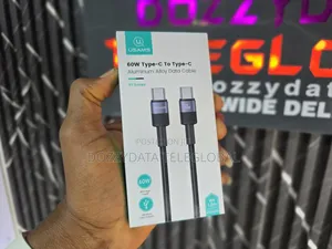 Usams Type C to Type C 60w Aluminum Alloy Data Cable Sy Series