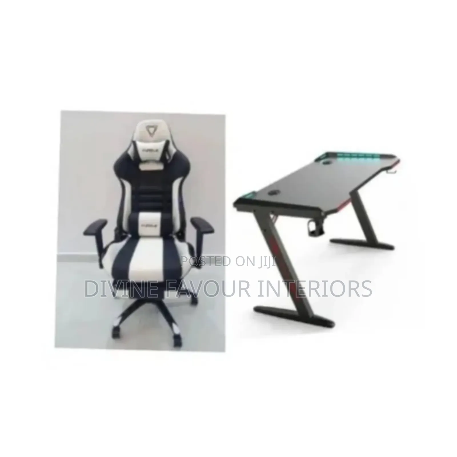 High Office Executive Table and Chair Set