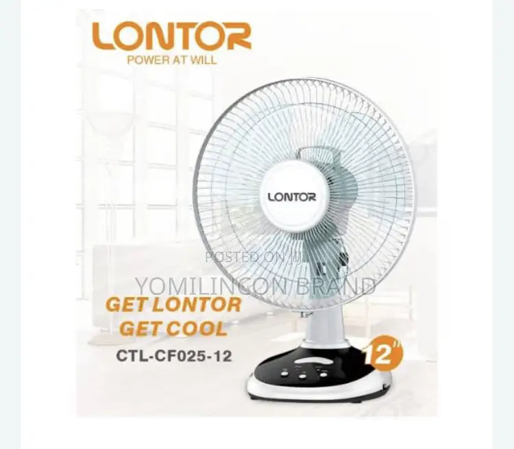 Lontor Rechargeable Table Fan