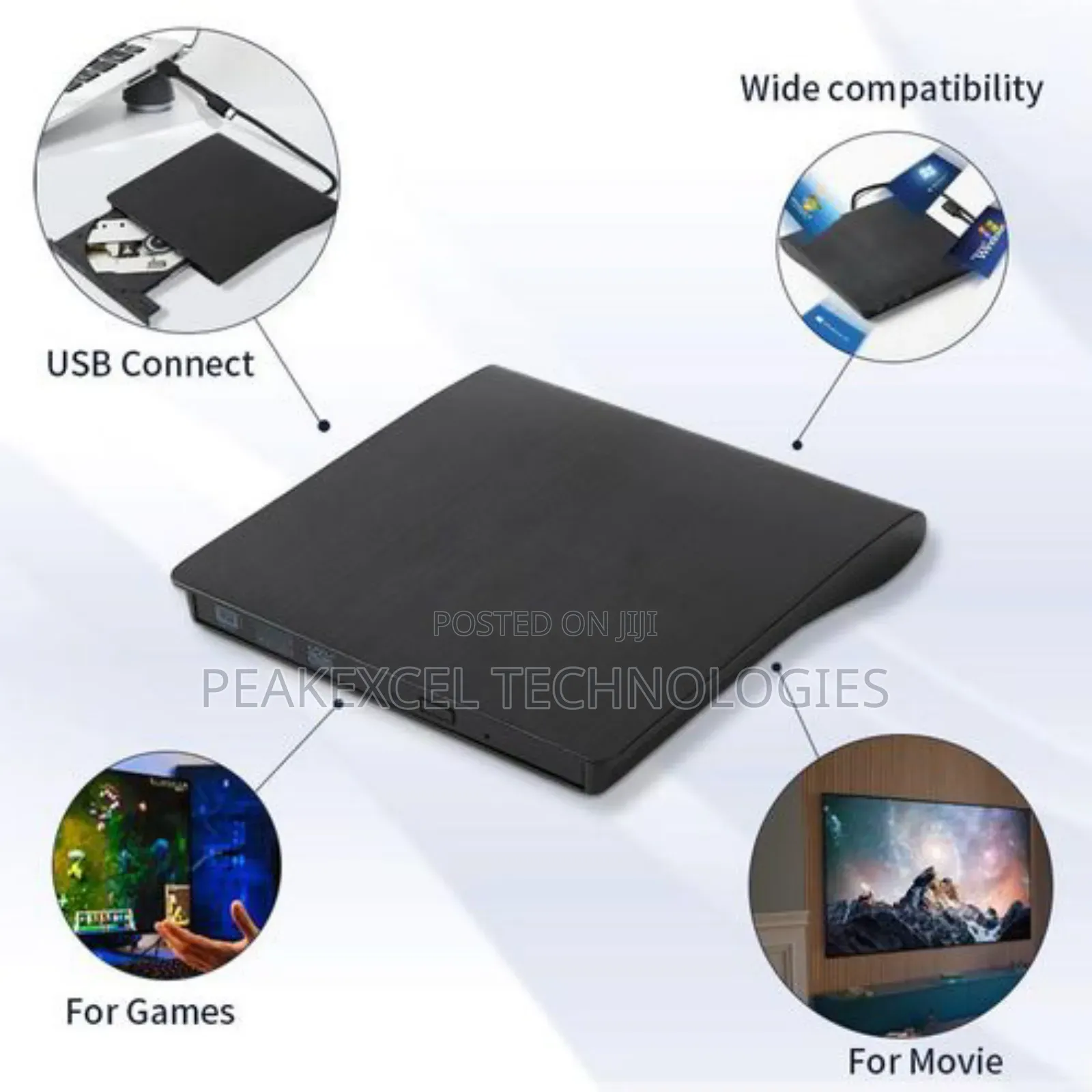 Slim External Optical Drive Usb 3.0 Dvd Combo Dvd Rom Player
