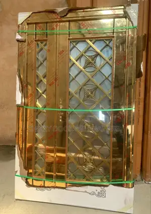 Stainless Tampered Double Glass Door 7ft by 4ft