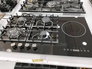 Built-in Gas Hob 4 Burner and 1 Hot Plate