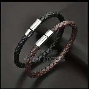 Classic Braided Leather Bracelets for Men- Black and Brown