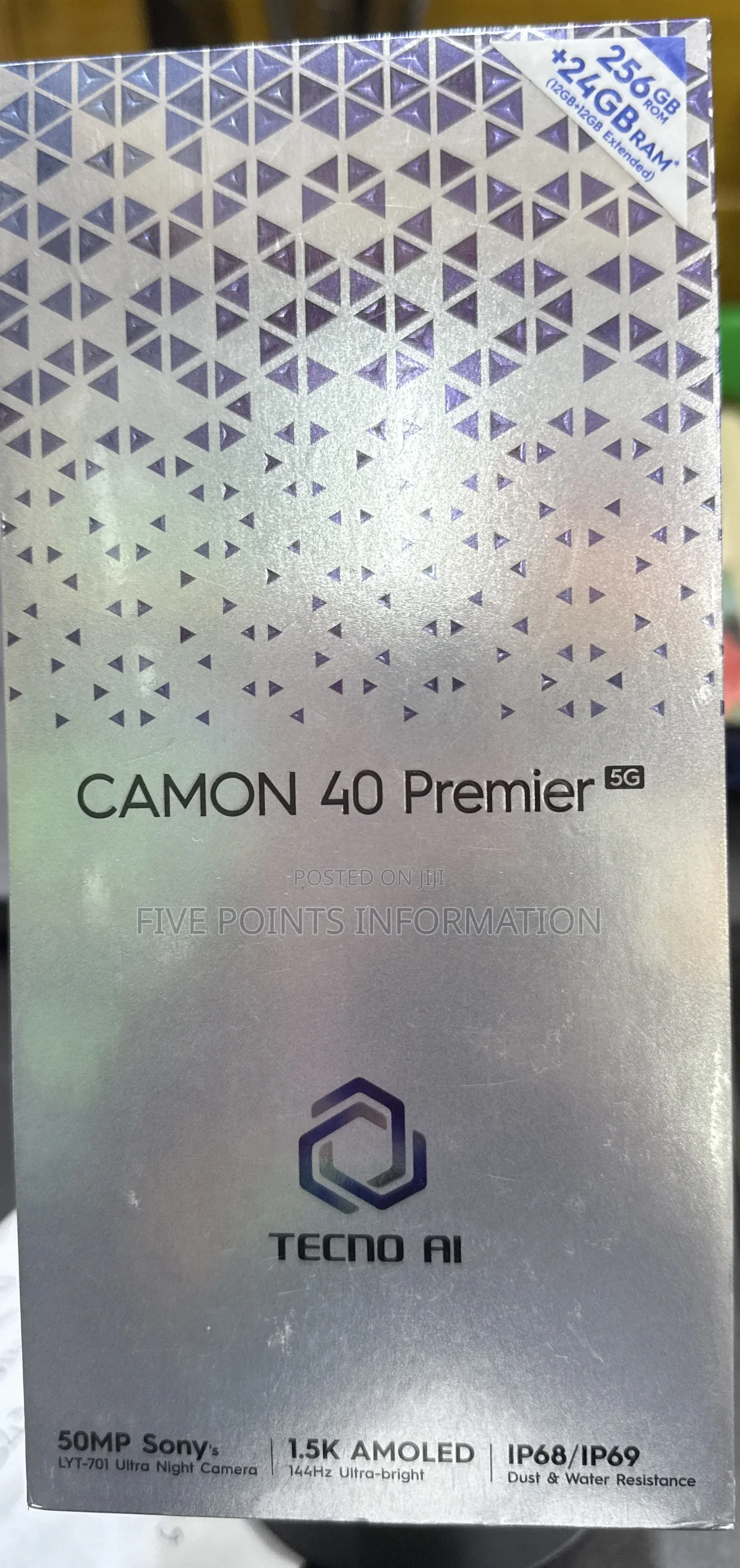 New Tecno Camon 40 Premier 256 GB Black