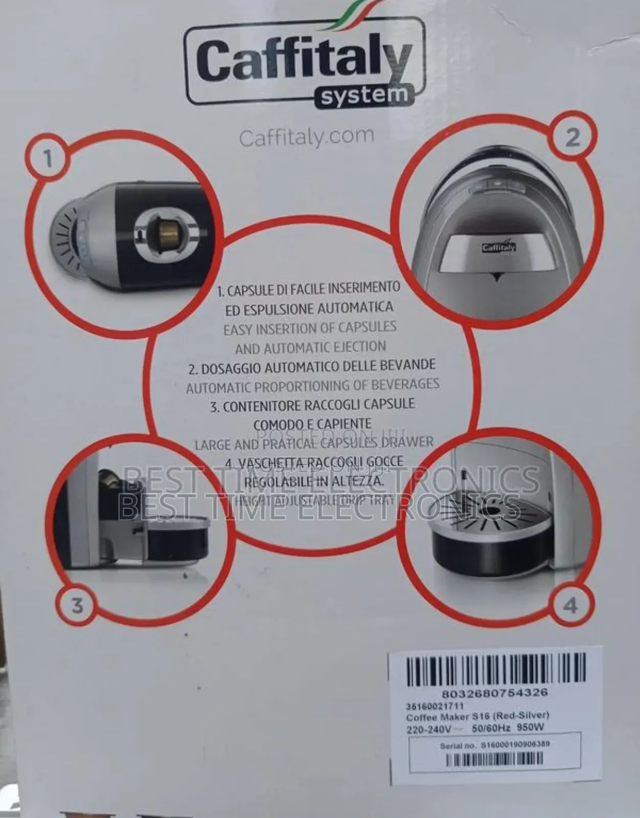 Caffitaly Diadema Coffee Maker Machine