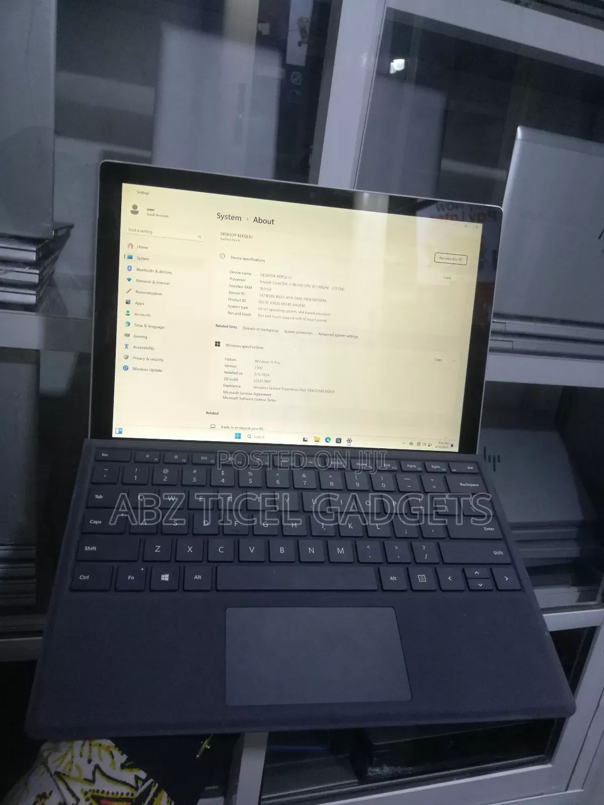 Laptop Microsoft Surface Pro 6 16GB Intel Core I7 SSD 1T