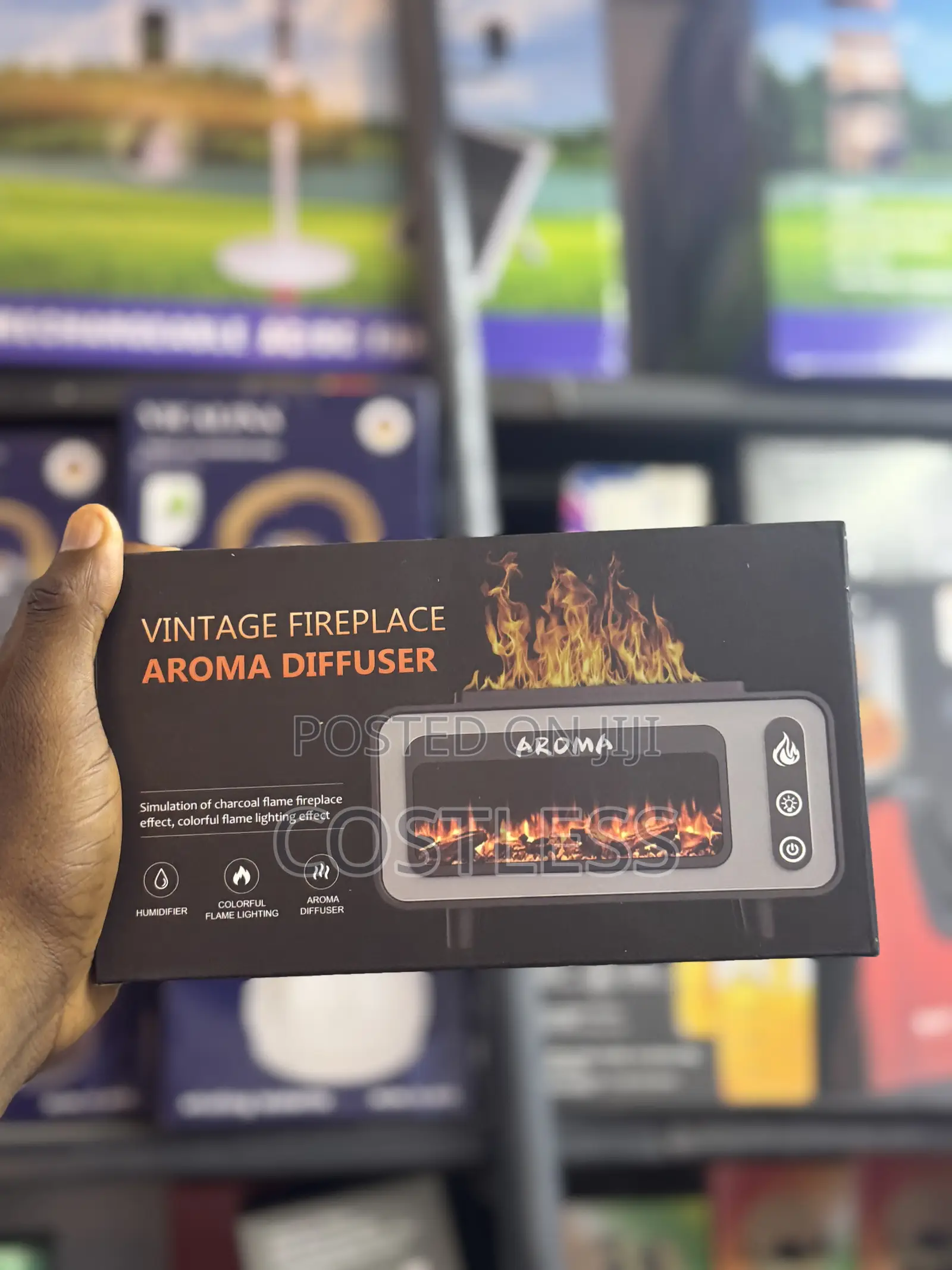 Vintage Fireplace Diffuser Himidifier