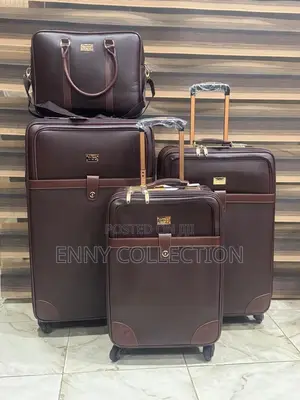 High Quality Leather Mont Blanc Set of 4 Traveling Box