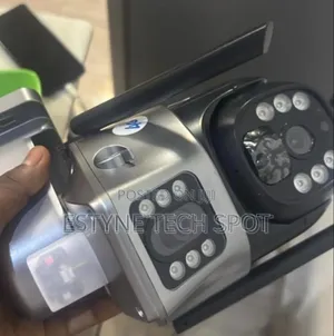 Original CCTV Solar Two Lens Screens Camera Sim Card 360 Rotation