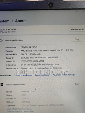 Laptop HP 15s 8GB AMD Ryzen 5 SSD 512GB