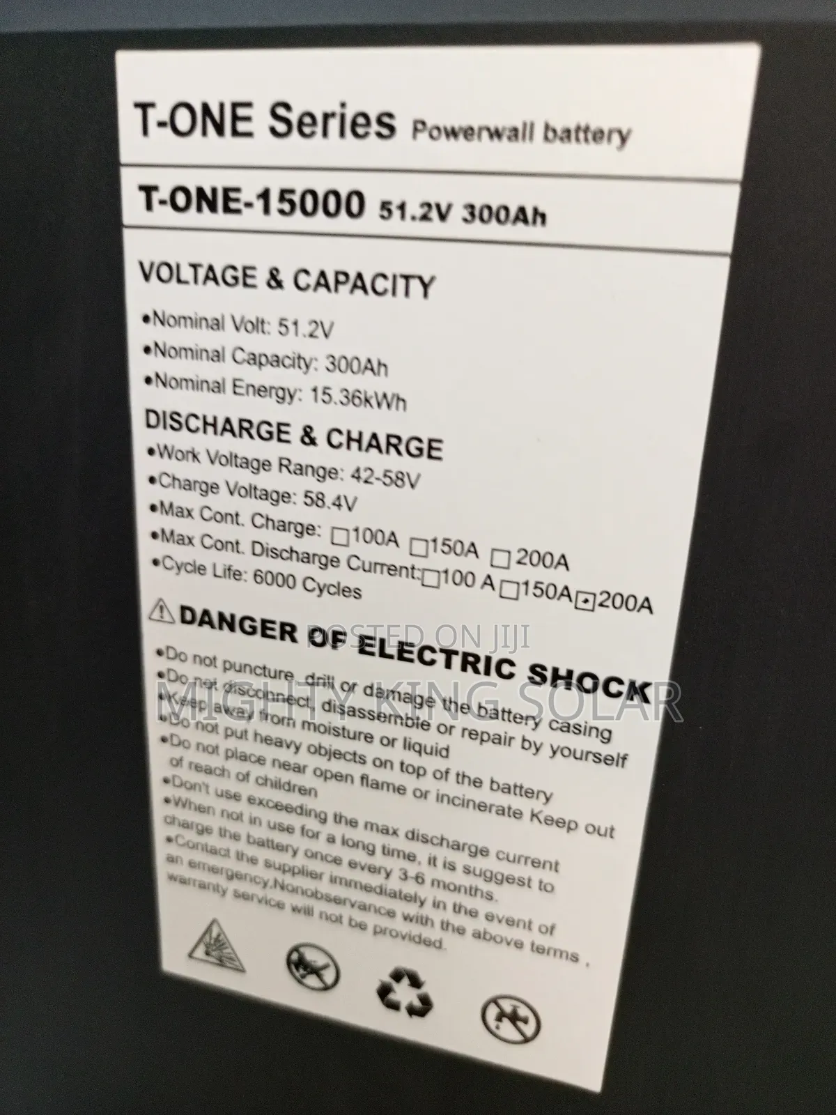 15.36kwh Taico Lithium Iron Battery