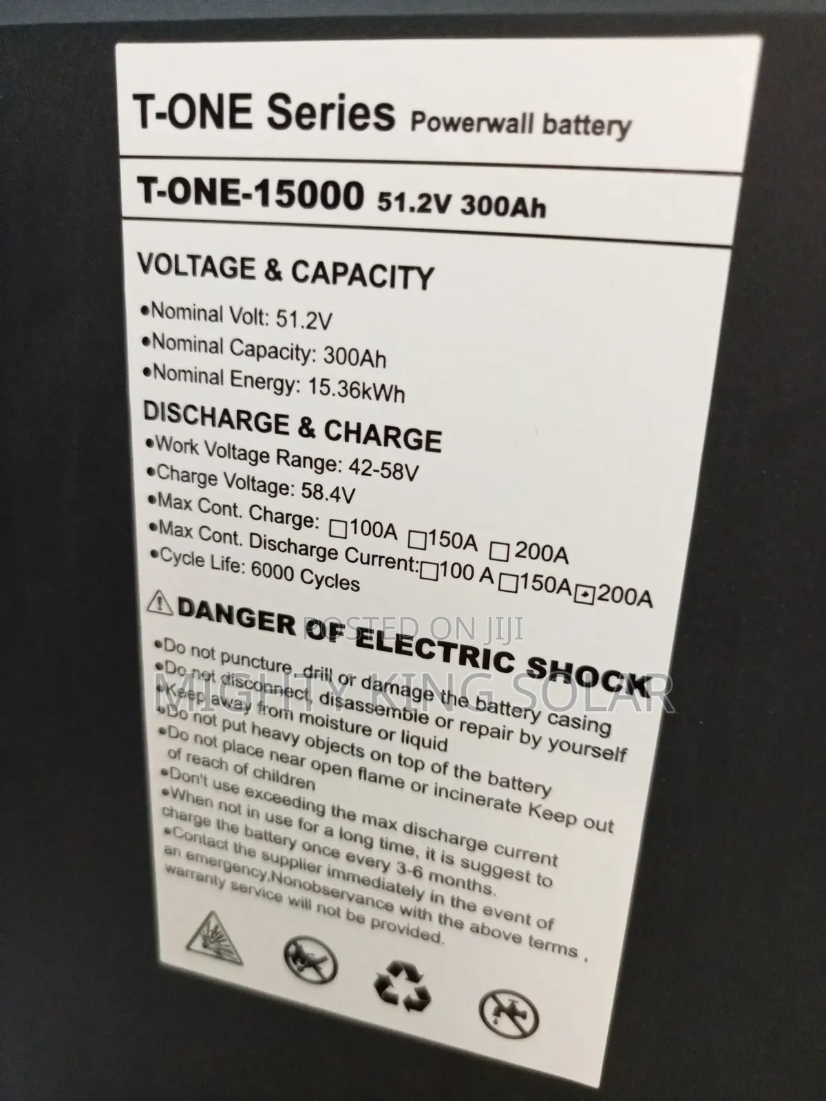 15.36kwh Taico Lithium Iron Battery