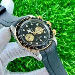 Original Tudor Black Rubber Strap Calendar Watch