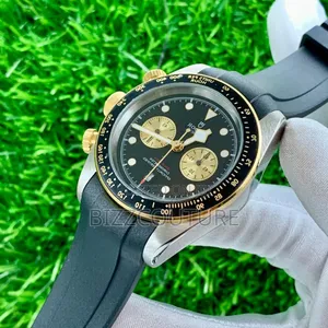 Original Tudor Black Rubber Strap Calendar Watch