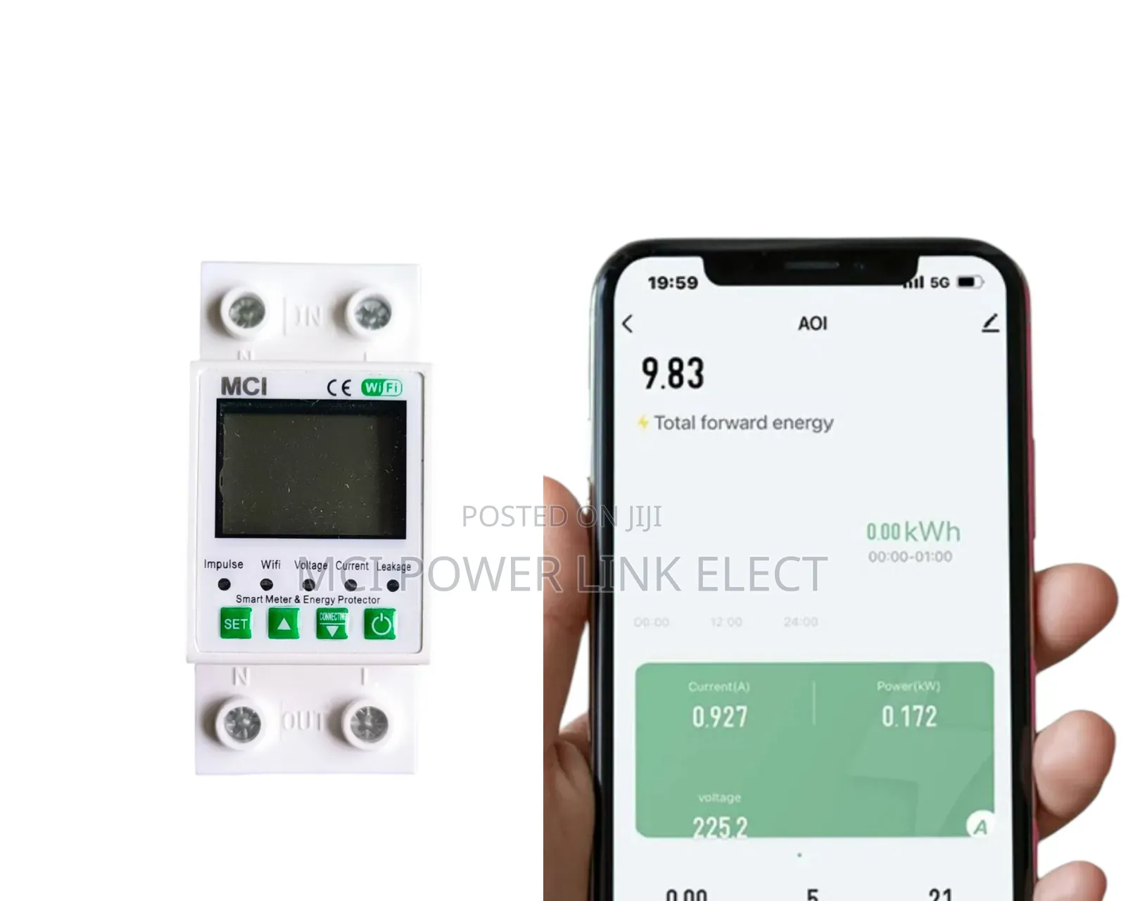 Wifi Energy Meter Protector Switch, Tuya App Controlled