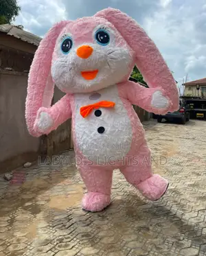 Long Ear Inflatable Bunny Mascot Costume