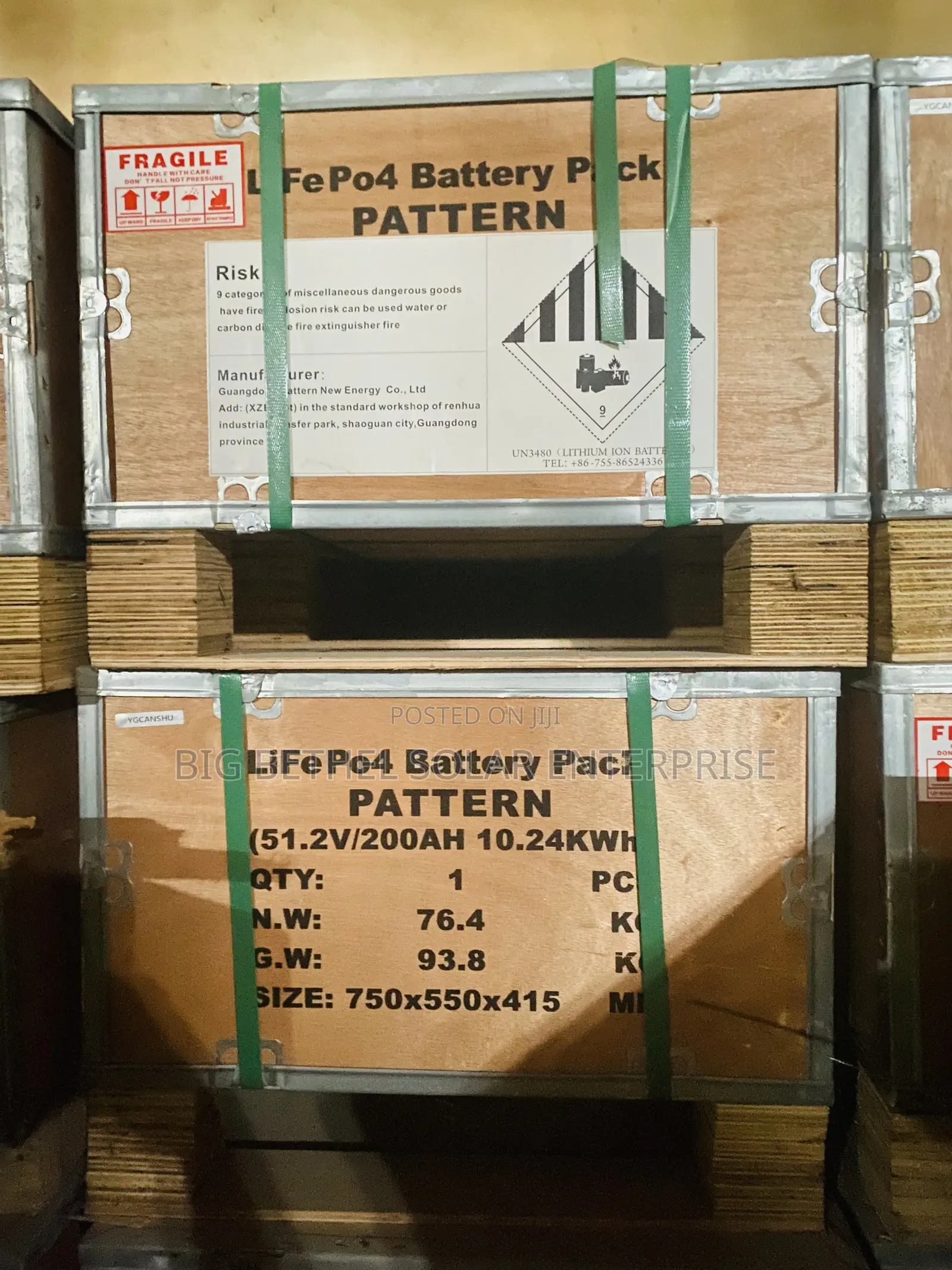 Pattern 10.24kwh 51.2v 200ah Solar Lithium Battery - Big Bethel Solar ...