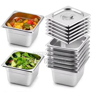 Stainless Steel Flat Bottom Tray Food Court Casserole Dish Insulated