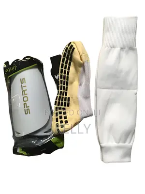 3pcs High Elastic Anti-Slip Fooootball Socks Protector Kit