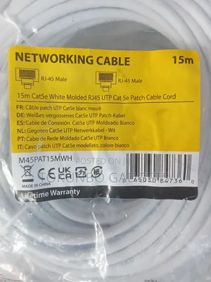 Startech.Com 15m Cat5e White Molded Rj45 Utp Cat 5e Patch Cable