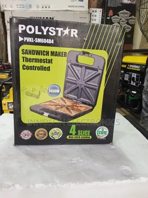 Polyester Sandwich Maker Thermostat Control 4 Slice