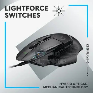 Logitechg502x Wired Gaming Mouse - Lightforce Hybridoptical-Mechanical