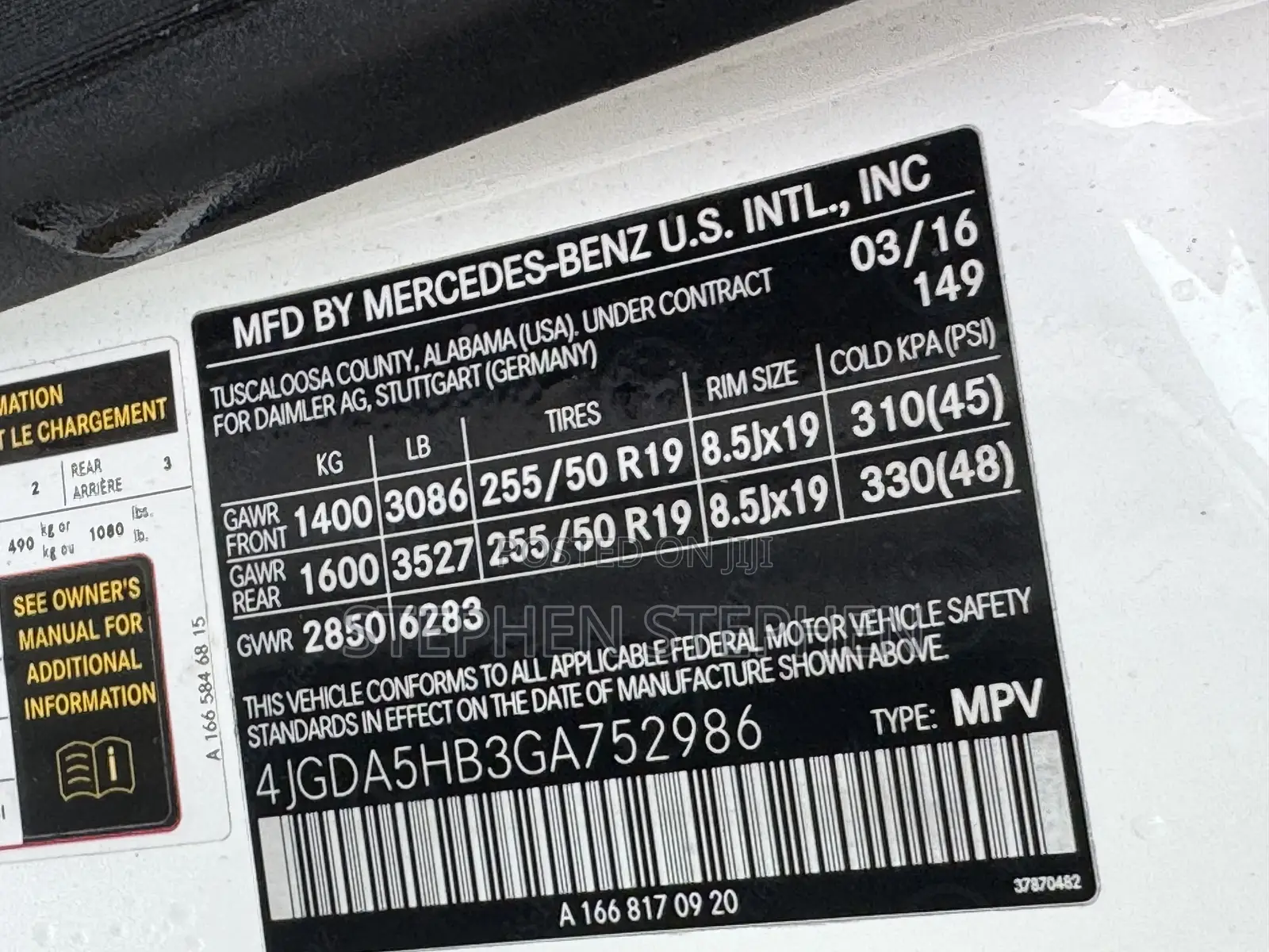 Mercedes-Benz GLE-Class 2016 White