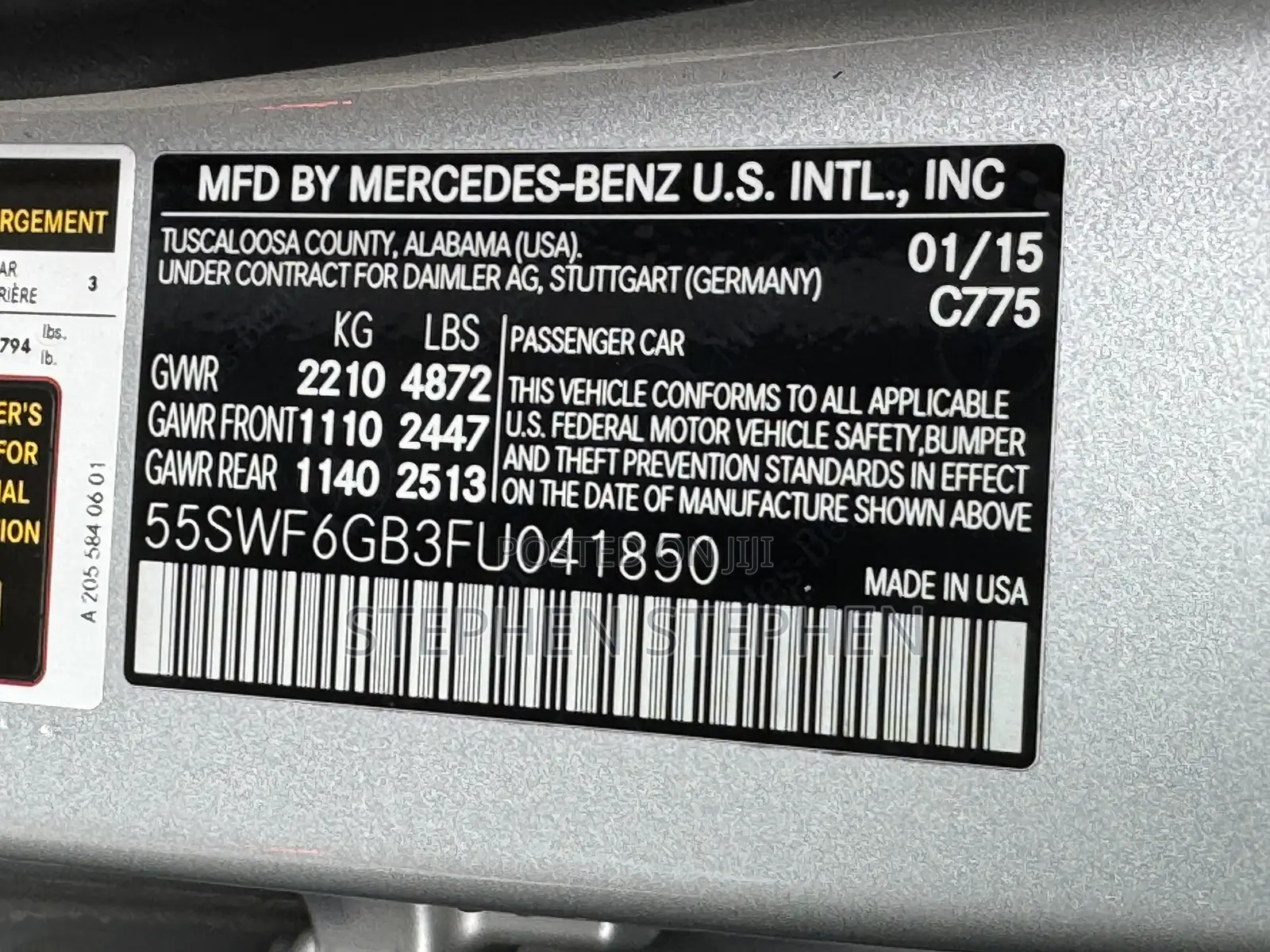 Mercedes-Benz C400 2016 Silver