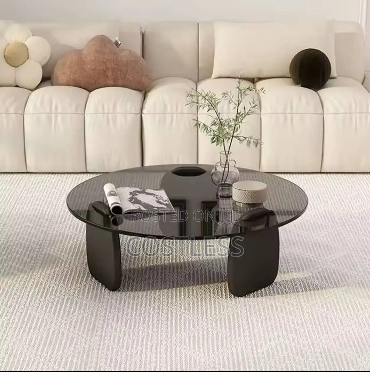 Modern Round Glass Center Table