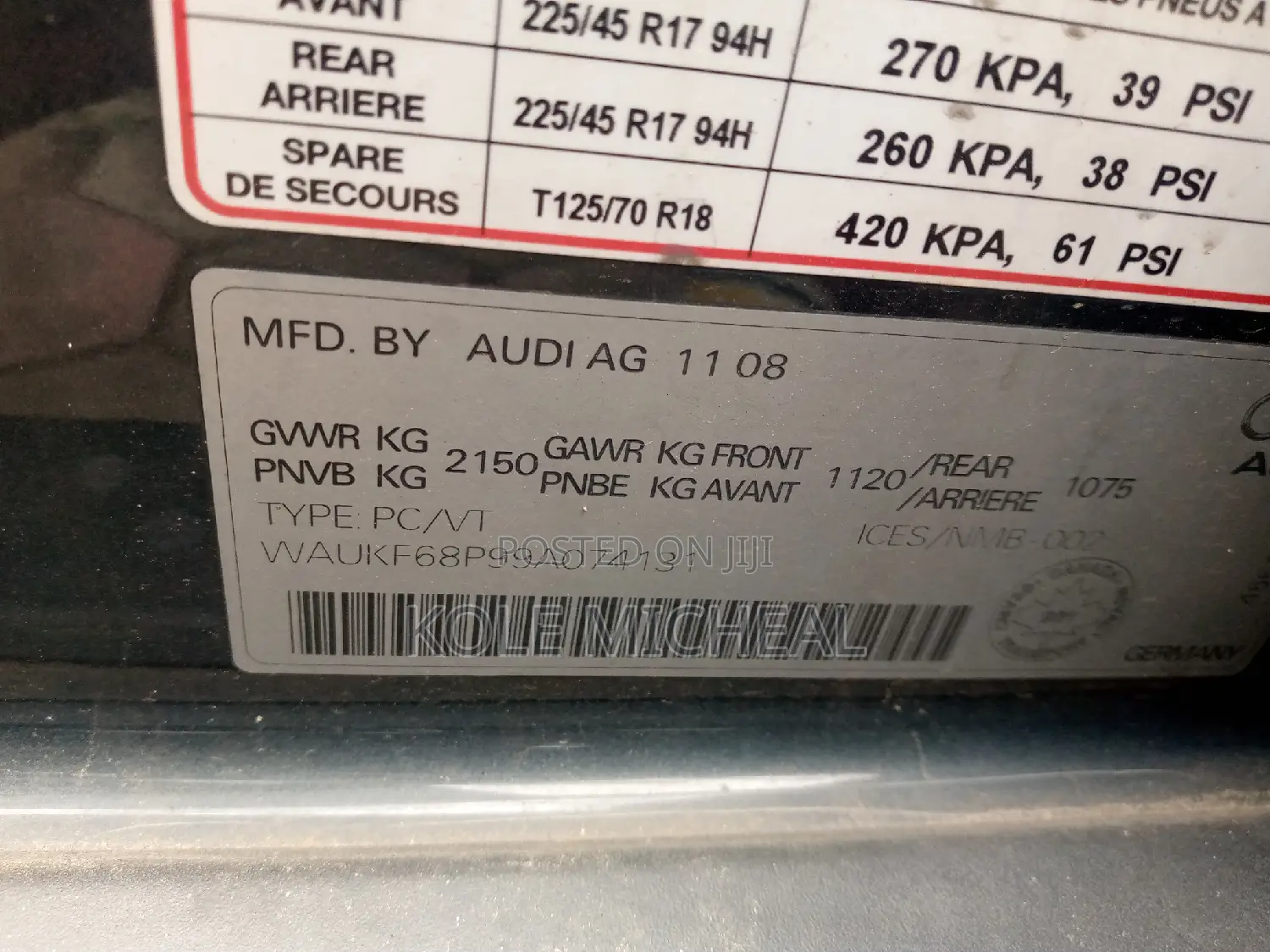 Audi A4 2009 Gray
