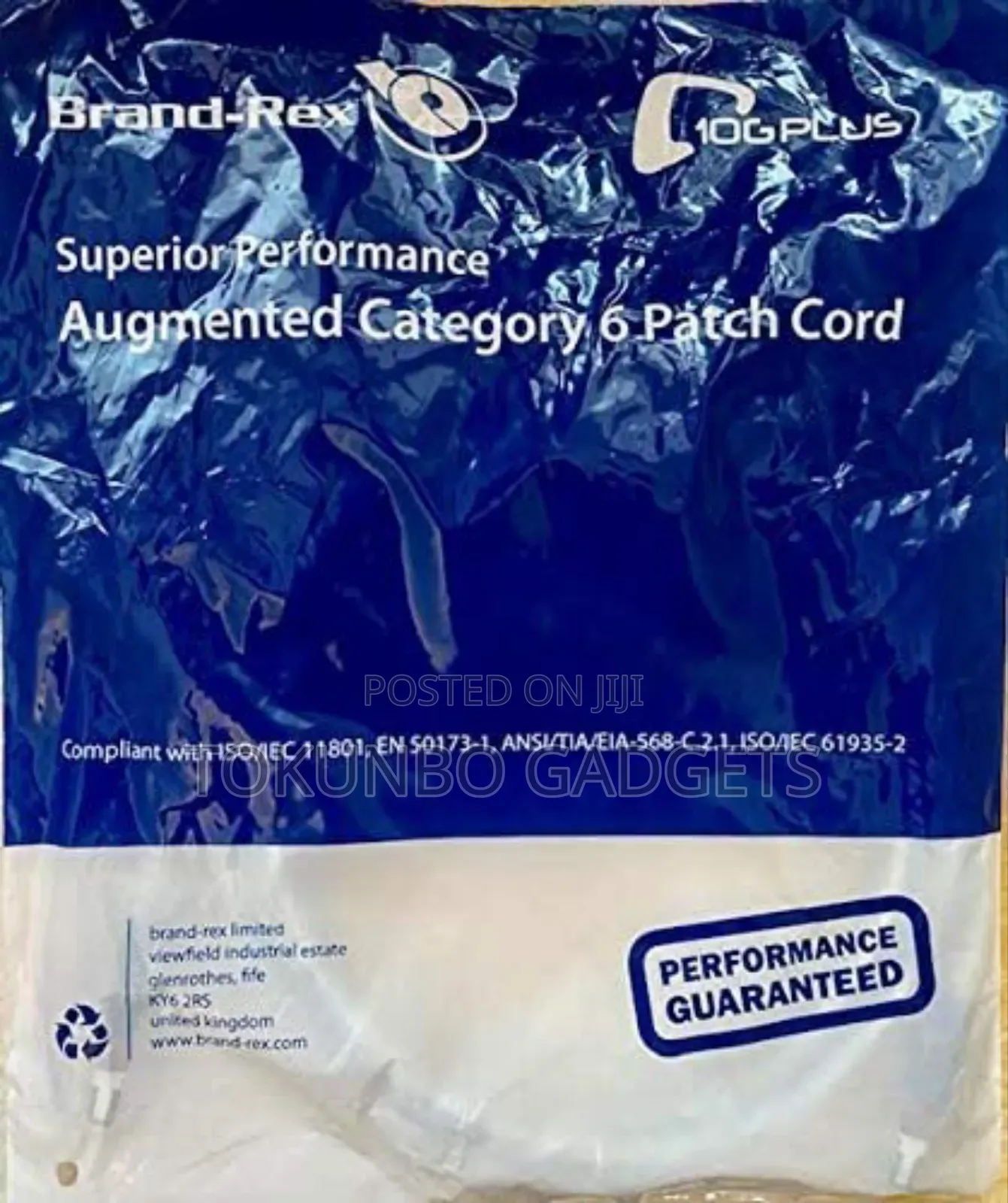 Brand-rex Ethernet Cable 2m Cat6a 10g Plus Patch Super Fast