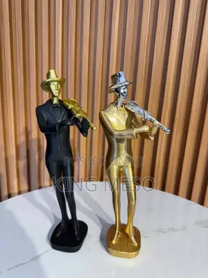 Trumpet and Guitar Man Figurine !!