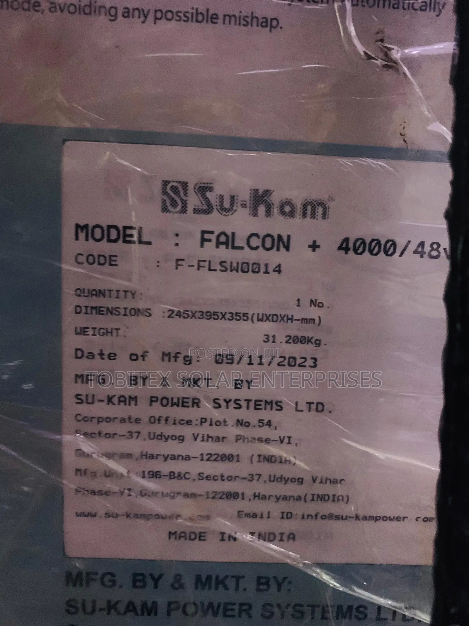4kva Su-Kam Solar Inverter 48v