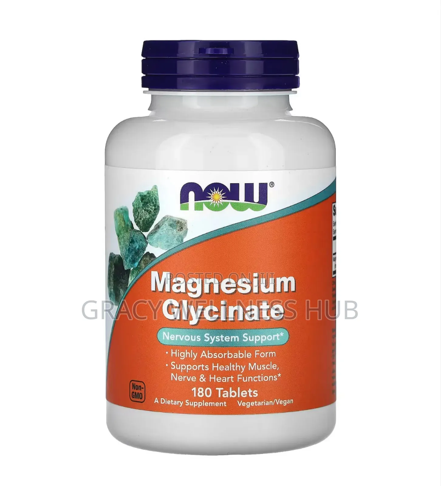 Magnesium Glycinate Nervous System Support 180 Tablets