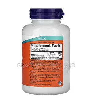 Magnesium Glycinate Nervous System Support 180 Tablets