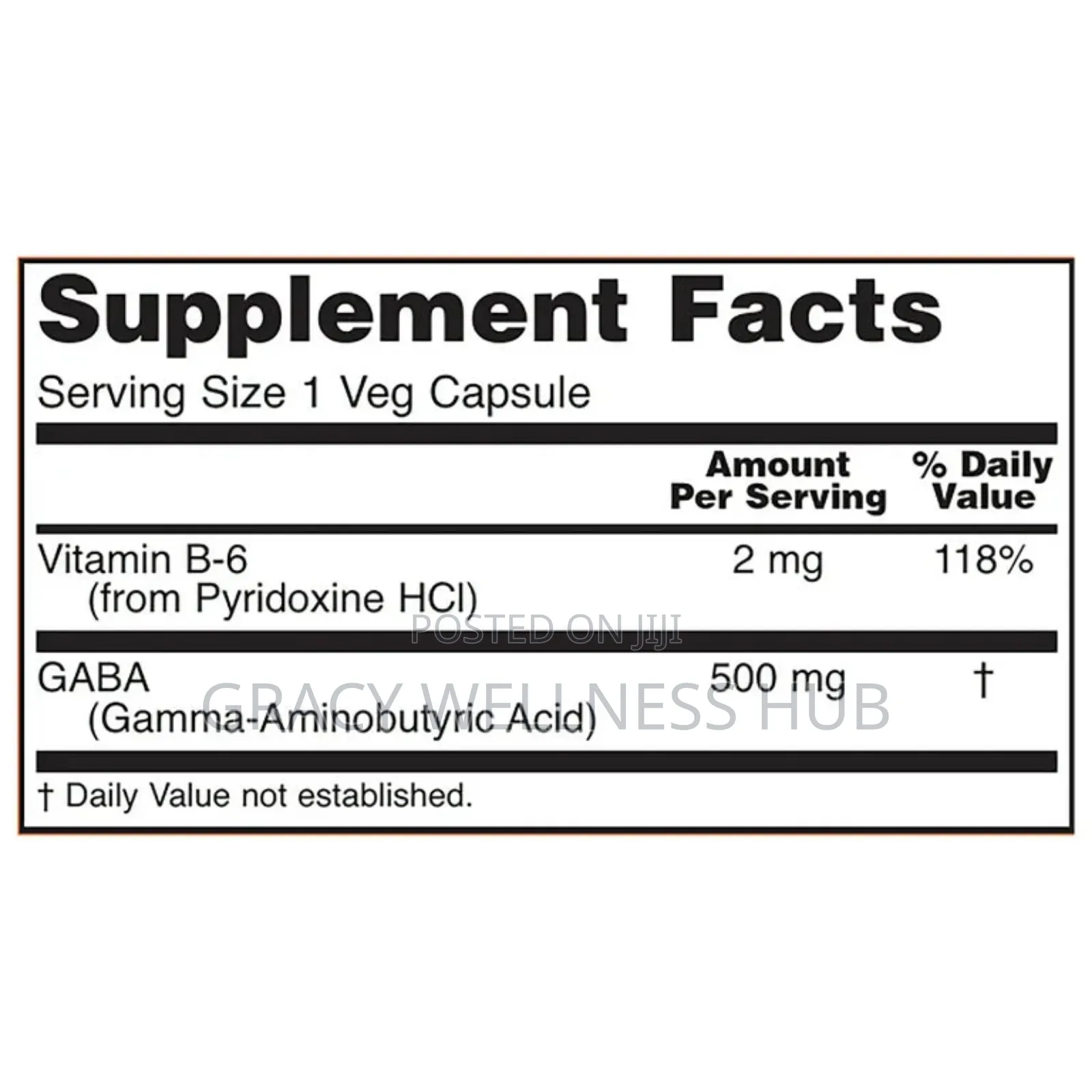 Gaba 500mg Neurotransmitter Support