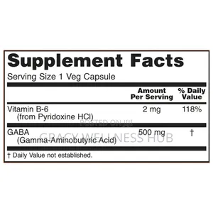 Gaba 500mg Neurotransmitter Support