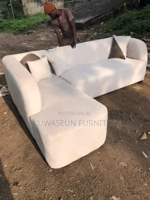 L Shape Sofas With Pillow By Oluwaseun Furniture