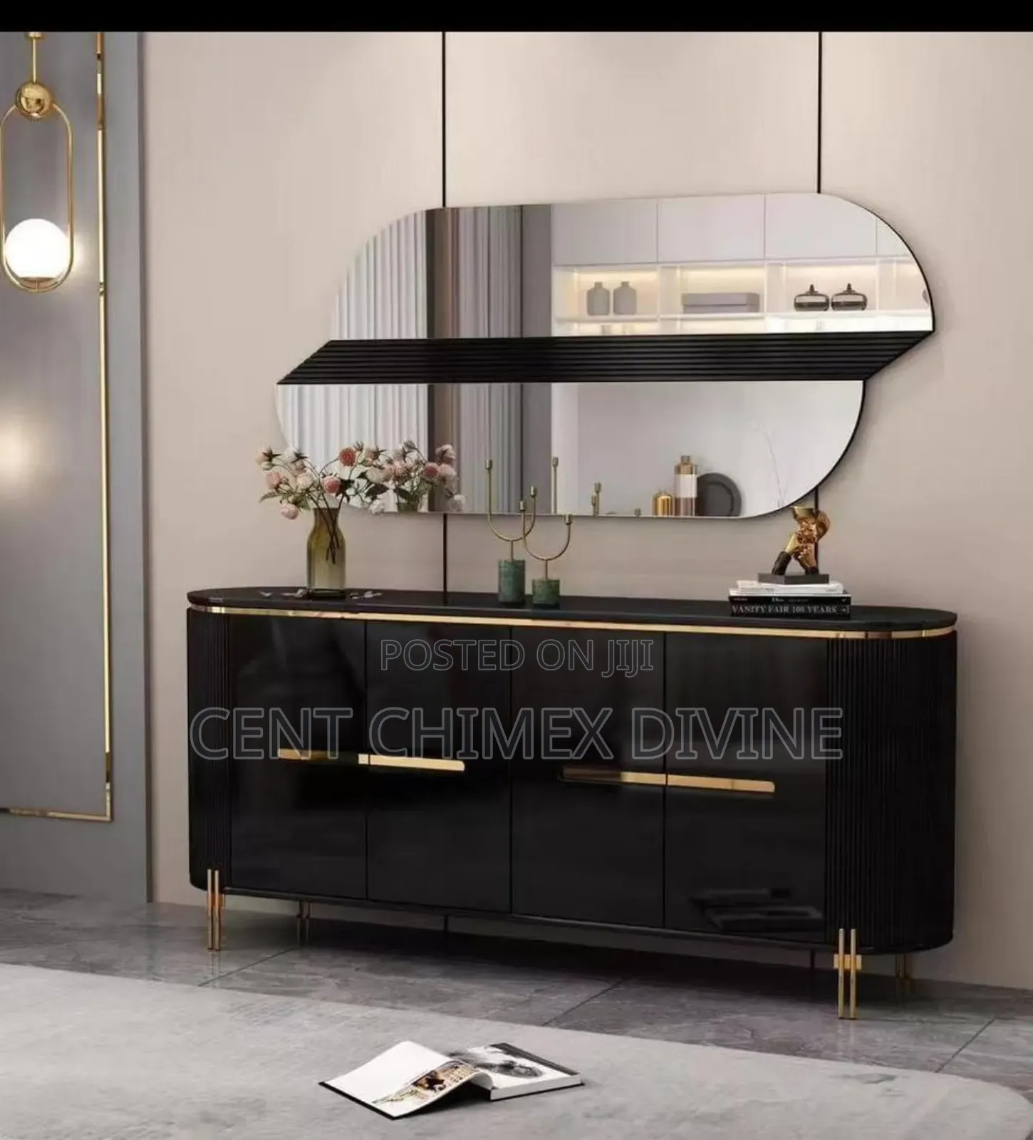 Modern Console With Mirror