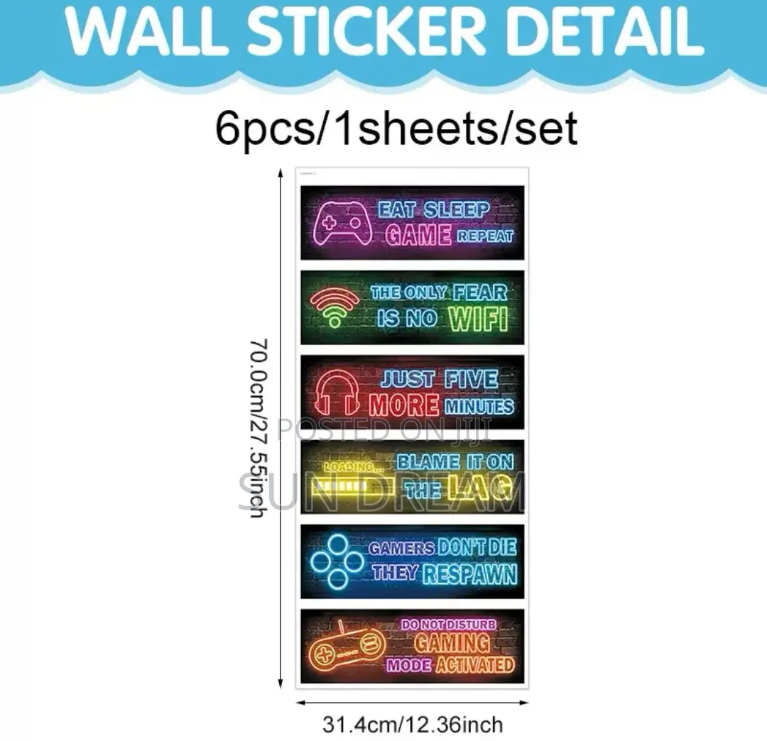 Game Sticker Room Stickers Home Decoration Background