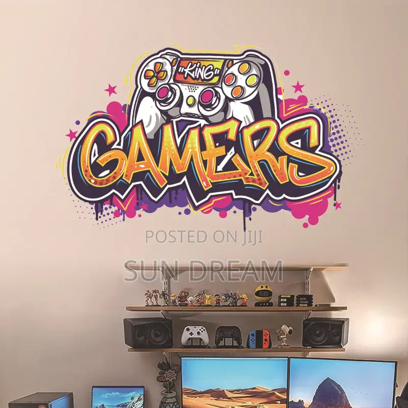 Wall Sticker Game Stickers Room Decoration Boy Things