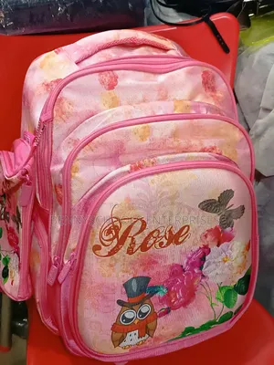 Pink Rose Quality Turkey Stock School Bag and Backpack