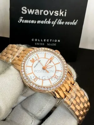 Swarovski Ice Head Rose Gold Chain Watch for Women's