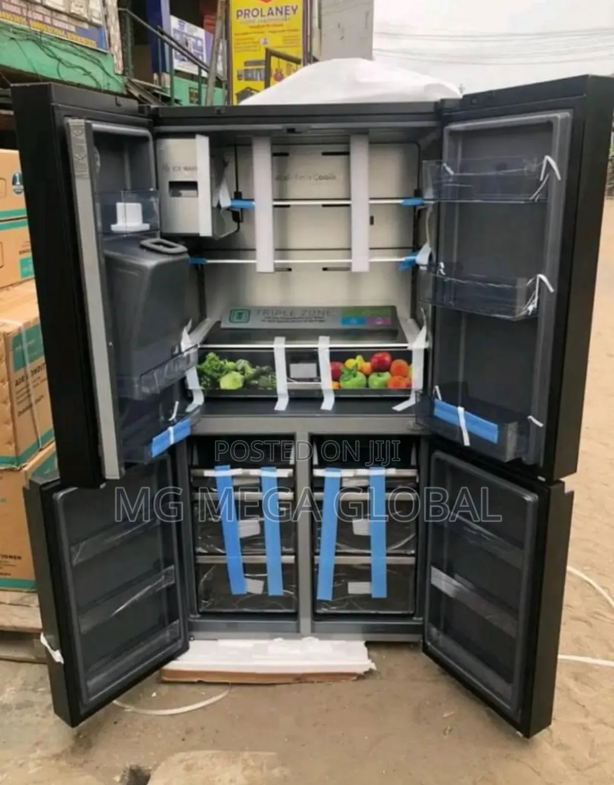 Hisense Screen Display Digital Technology Side By Side Refrigerator