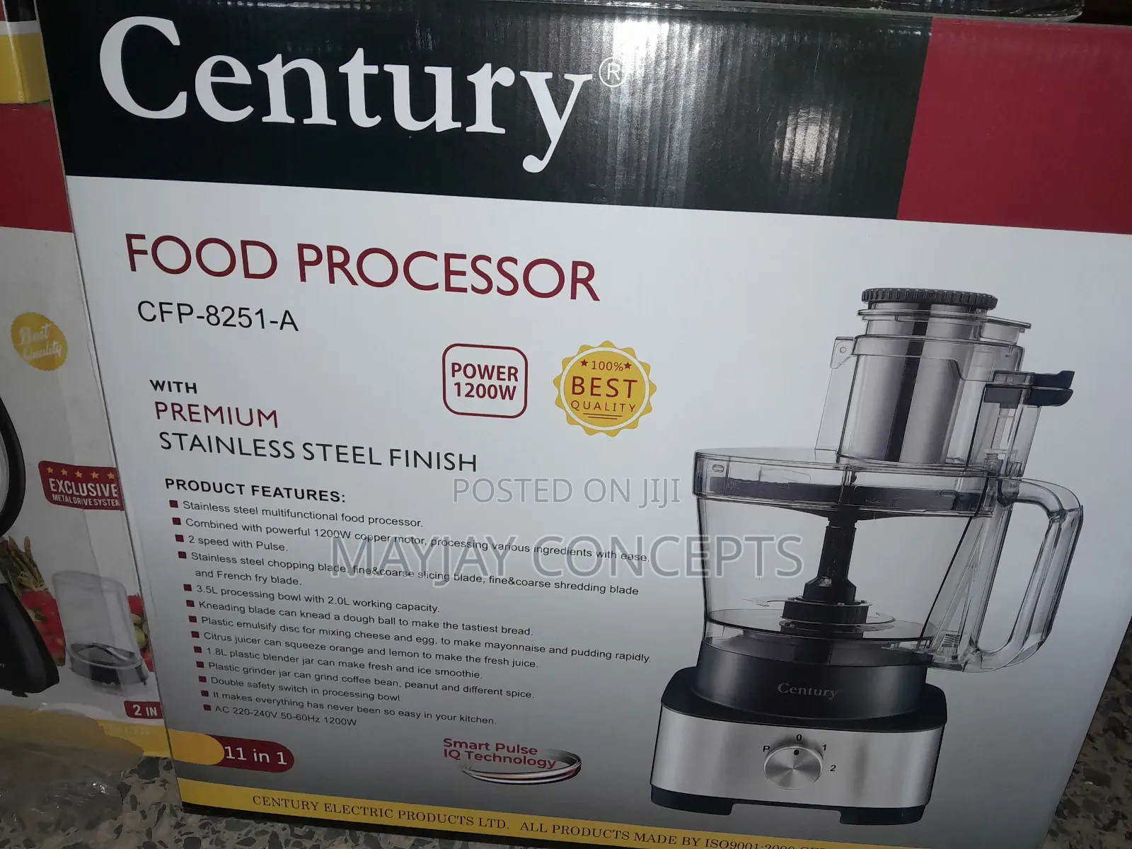 Century Stainless Multifunctional Food Processor,Blender,Yam Pounder