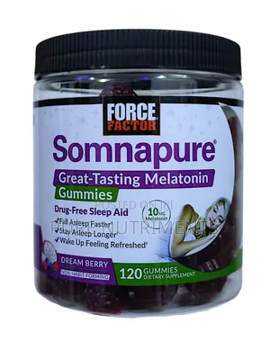 Force Factor Somnapure Melatonin 10mg Gummies for Sleep and Relaxation