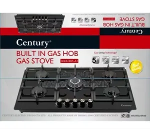 Century 5-Face Cabinet Glass Built-in Gas Hob Gas Stove. CGS-501-A1