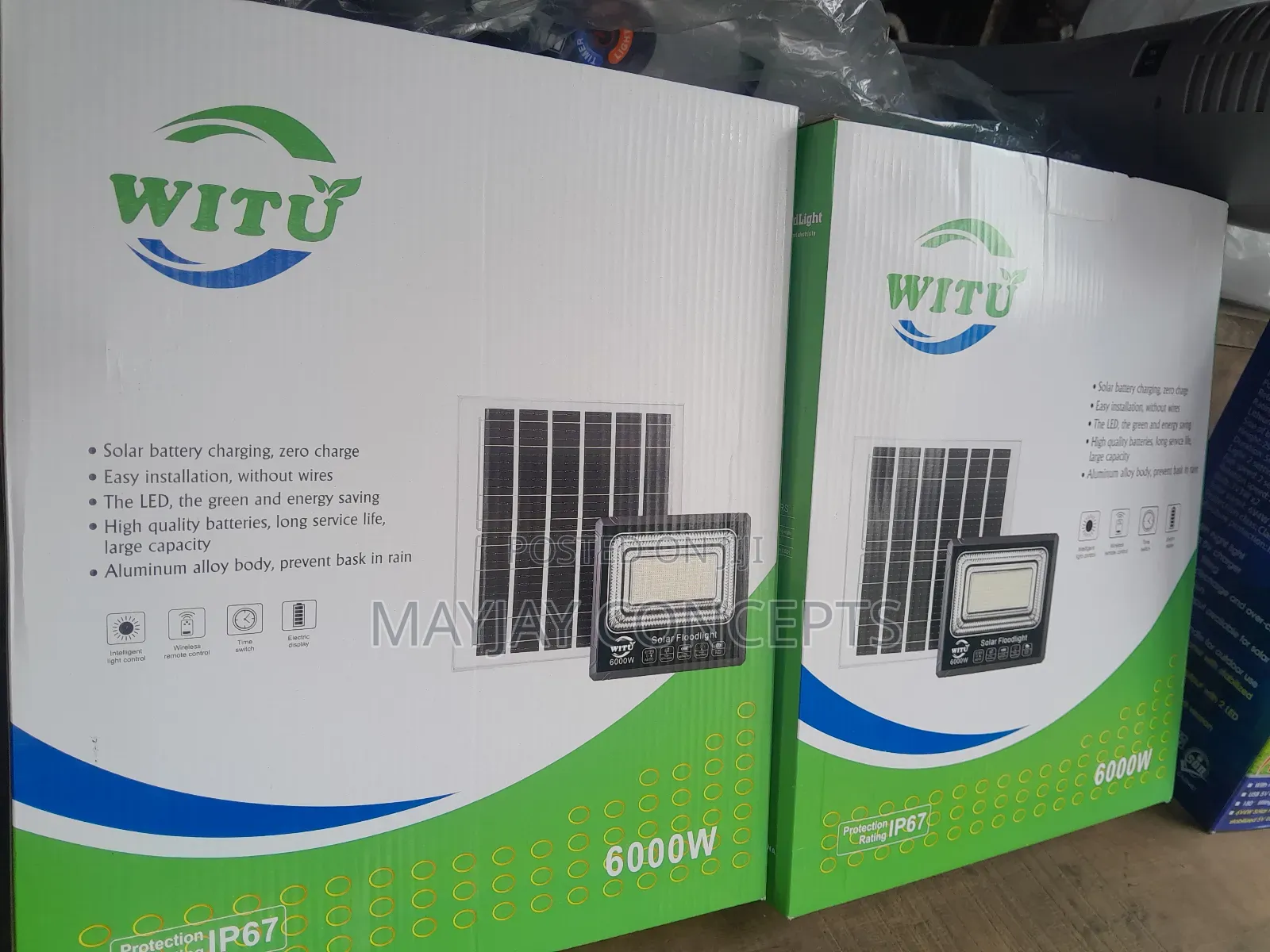 Sx 500w Led Solar Floodlight With High Quality Solar Panel Cell-Remote