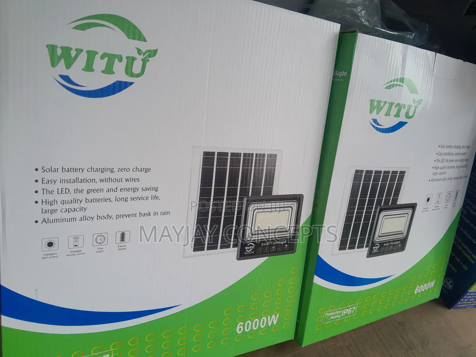 Sx 500w Led Solar Floodlight With High Quality Solar Panel Cell-Remote
